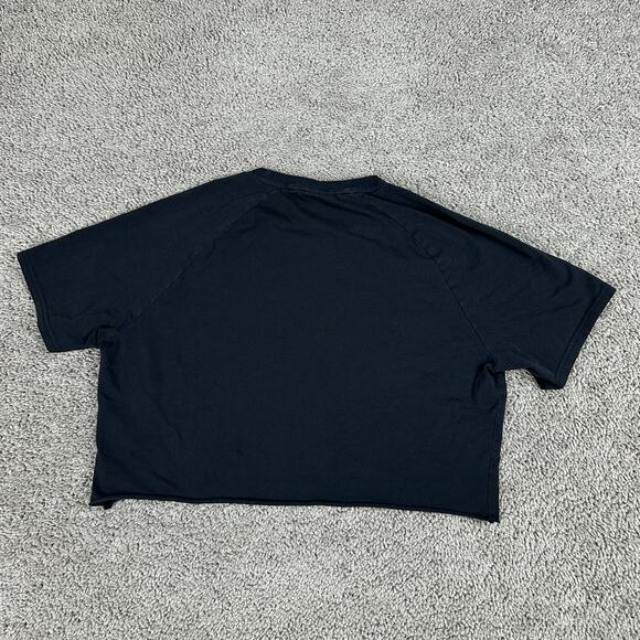 Gmyshark Legacy Shirt Womens Large Black White Cropped Spellout Gym Training - Picture 5 of 9